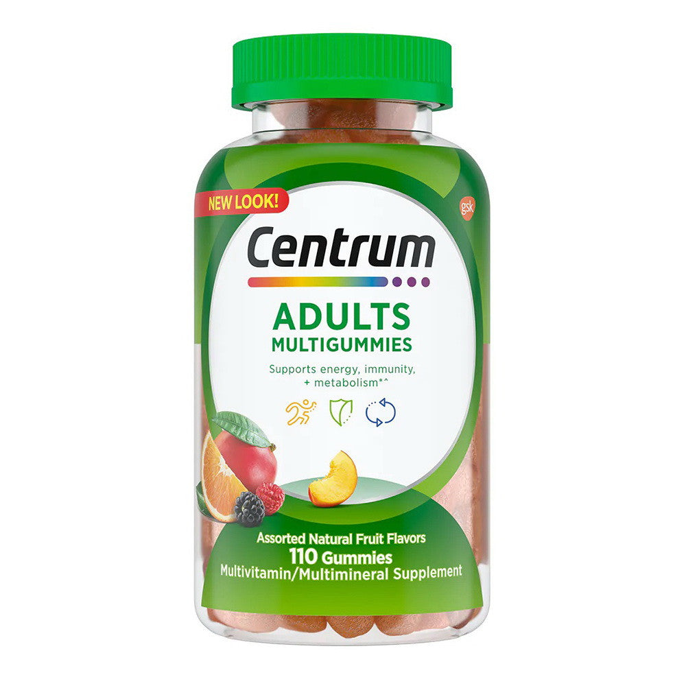 Centrum Adult Multivitamin and Multiminerals Gummies, Assorted Fruit, 110 Ea